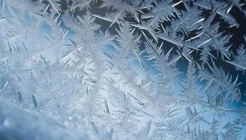 Macro shot snow flakes ice snow texture pattern background close up shot background backdrop concept design element. photo