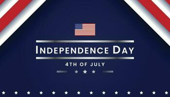 Independence day USA banner template design. 4th of July celebration. vector