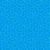 Blue water background. Seamless blue ripples pattern. Water pool texture bottom background. Vector illustration