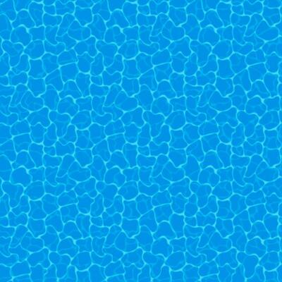 Blue water background. Seamless blue ripples pattern. Water pool texture bottom background. Vector illustration