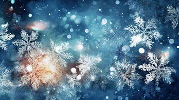 Macro snowflake background. Illustration photo