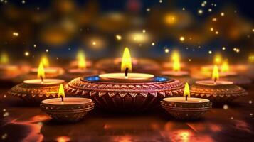 Happy Diwali background. Illustration photo