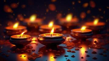 Happy Diwali background. Illustration photo