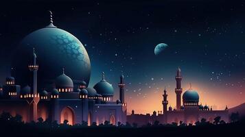 Eid Mubarak holiday background. Illustration photo