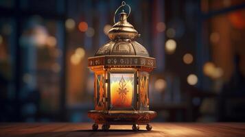 Ornamental Arabic lantern Illustration photo