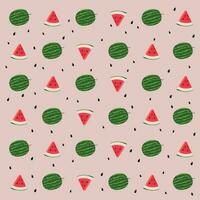 Watermelon Fruit Background, Isolated Background. vector