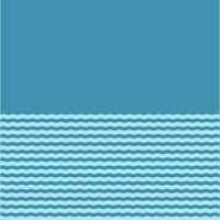 Light Blue Wavy Stripes, Isolated Background. vector