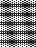 White Lines Pattern, Isolated Background. vector