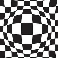 Checkered Pattern Sphere Shape, Isolated Background. vector