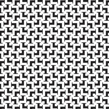 Black And White Abstract Pattern, Isolated Background. vector