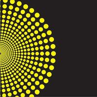 Yellow Dots, Isolated Background. vector