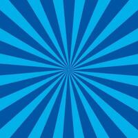 Blue Sun Rays Background, Isolated Background. vector
