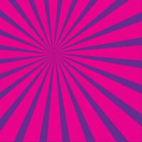 Radial Sun Rays Pink Color, Isolated Background. vector