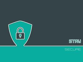 Security Illustration, Isolated Background. vector