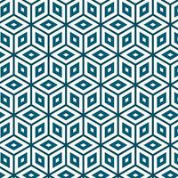 3D Cubes Geometric Pattern, Isolated Background. vector