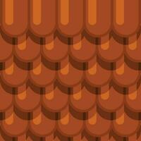 Roof Tiles, Isolated Background. vector