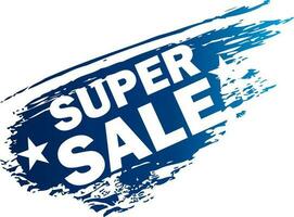 Super Sale Ink Splatter, Isolated Background. vector