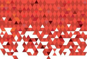 Red Triangular Pattern, Isolated Background. vector