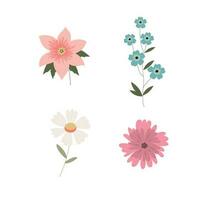 spring flowers vector