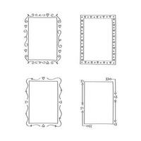 set of ornament frames vector