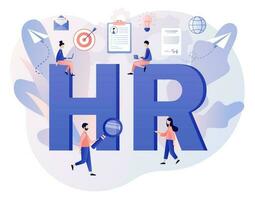 Premium Vector  Human resources management concept searching