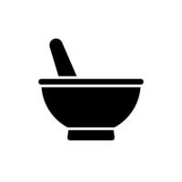 Mortar and Pestle icon vector design templates