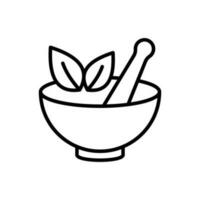 Mortar and Pestle icon vector design templates