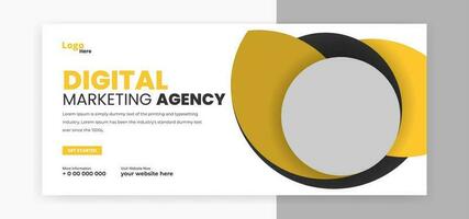 abstract social media cover template design vector