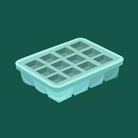 Ice cubes tray vector illustration for graphic design and decorative element