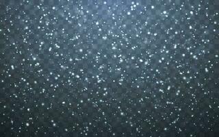 Christmas snow. Falling snowflakes on dark background. Snowfall. Vector illustration