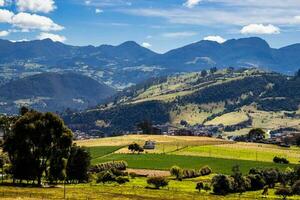 View of  the beautiful mountains of the municipality of La Calera located on the Eastern Ranges of the Colombian Andes photo