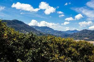 View of  the beautiful mountains of the municipality of La Calera located on the Eastern Ranges of the Colombian Andes photo