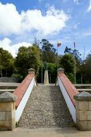 The famous historic Bridge of Boyaca in Colombia. The Colombian independence Battle of Boyaca took place here on August 7, 1819. photo