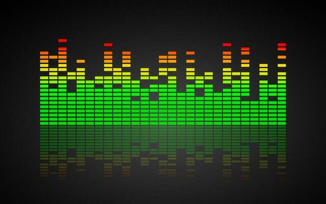 Music equalizer. Dynamic volume. Vector illustration