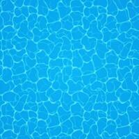 Swimming pool bottom caustics ripple and flow with waves background. Seamless blue ripples pattern. Vector illustration