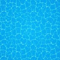 Swimming pool bottom caustics ripple and flow with waves background. Seamless blue ripples pattern. Vector illustration