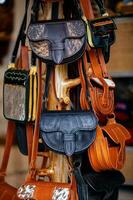 Colombian traditional leather satchel called Carriel photo