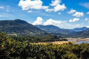 View of  the beautiful mountains of the municipality of La Calera located on the Eastern Ranges of the Colombian Andes photo