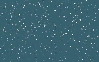 Christmas snow. Falling snowflakes on dark background. Snowfall. Vector illustration