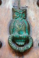 Antique door knocker in Cartagena de Indias photo