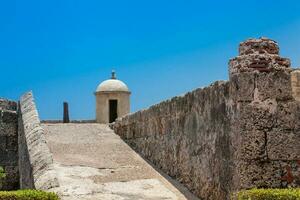 Walls of Cartagena de Indias built at the end of the XVI century for the defense of the city photo