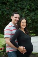 Couple waiting for their baby - 38 weeks photo