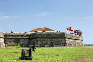 Walls of Cartagena de Indias built at the end of the XVI century for the defense of the city photo