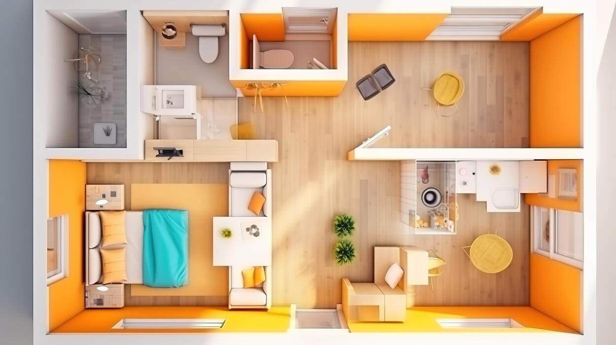 Floor Plan Top View Stock Photos, Images and Backgrounds for Free Download