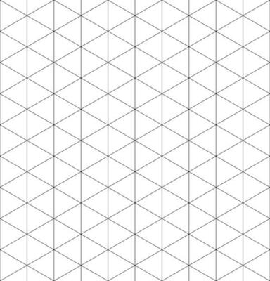 Isometric graph paper background. Seamless pattern. Vector illustration