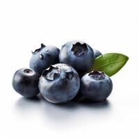 A group of blueberries Generated photo