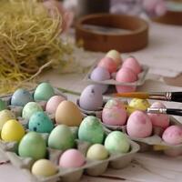 A bunch of eggs Generated photo