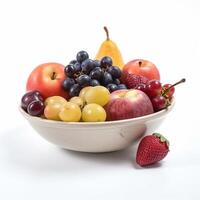 A bowl of fruit Generated photo