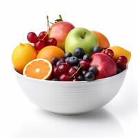 A bowl of fruit Generated photo