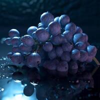 A bunch of grapes Generated photo